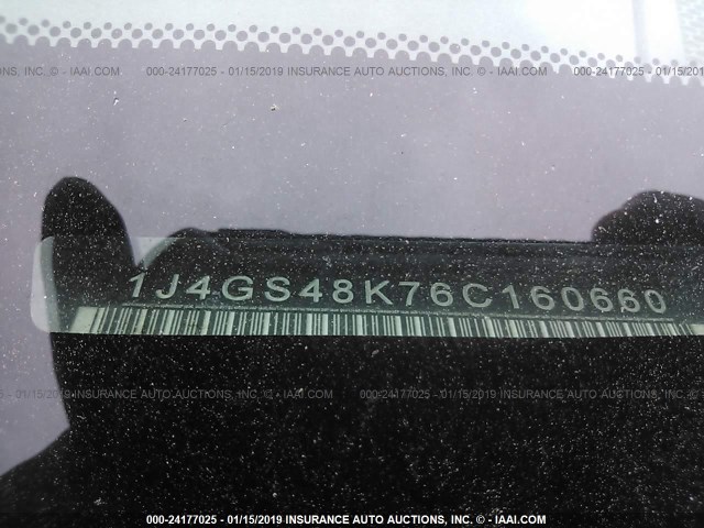 1J4GS48K76C160660 - 2006 JEEP GRAND CHEROKEE LAREDO/COLUMBIA/FREEDOM 白色 照片 9