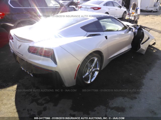 1G1YD2D75E5110409 - 2014 CHEVROLET CORVETTE STINGRAY/2LT GRAY photo 4