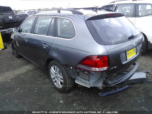 3VWPL7AJ1DM695725 - 2013 VOLKSWAGEN JETTA TDI GRAY photo 3