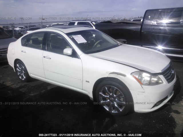 JNKBY01E57M400892 - 2007 INFINITI M45 SPORT WHITE photo 1