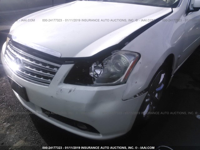 JNKBY01E57M400892 - 2007 INFINITI M45 SPORT WHITE photo 6