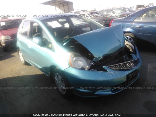 JHMGE8H33CC014635 - 2012 HONDA FIT TEAL photo 1