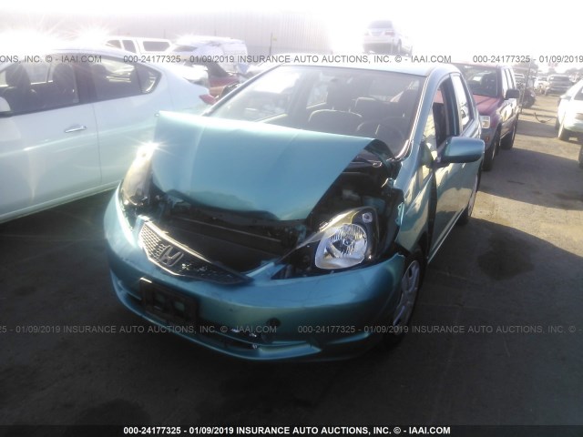 JHMGE8H33CC014635 - 2012 HONDA FIT TEAL photo 2