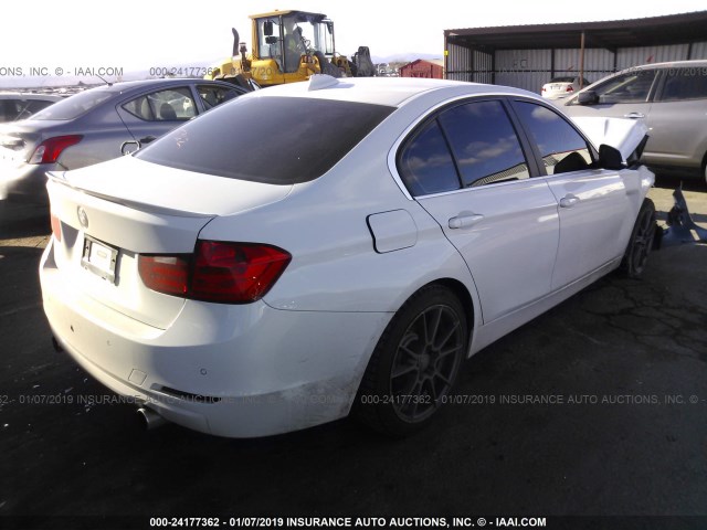 WBA3B9C50FF589668 - 2015 BMW 335 XI WHITE photo 4