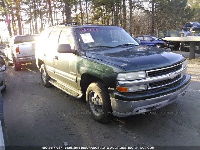 1GNEK13T21J141330 - 2001 CHEVROLET TAHOE K1500 GREEN photo 1