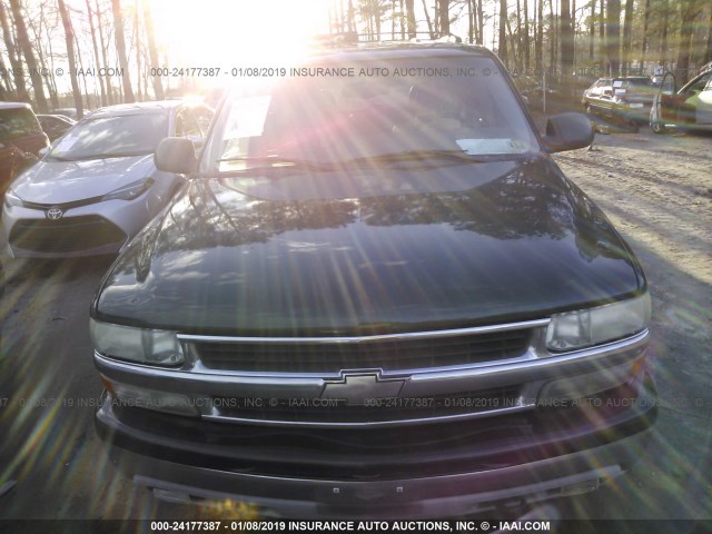 1GNEK13T21J141330 - 2001 CHEVROLET TAHOE K1500 GREEN photo 6