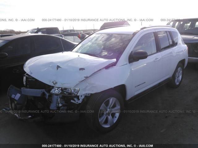 1J4NT1FA7BD139180 - 2011 JEEP COMPASS SPORT WHITE photo 2