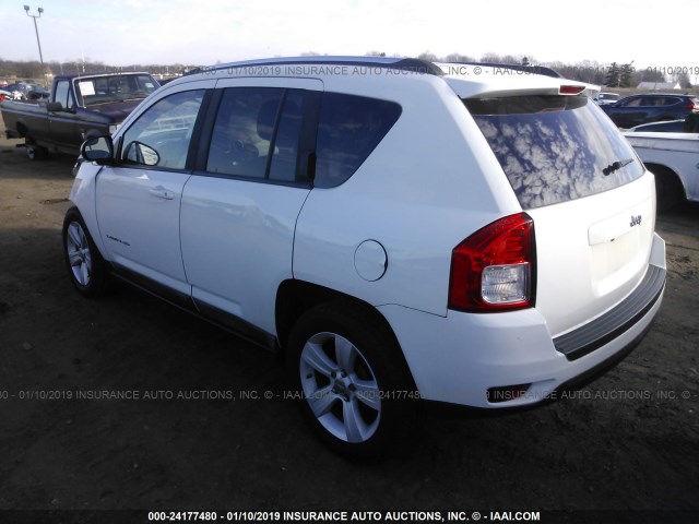 1J4NT1FA7BD139180 - 2011 JEEP COMPASS SPORT WHITE photo 3