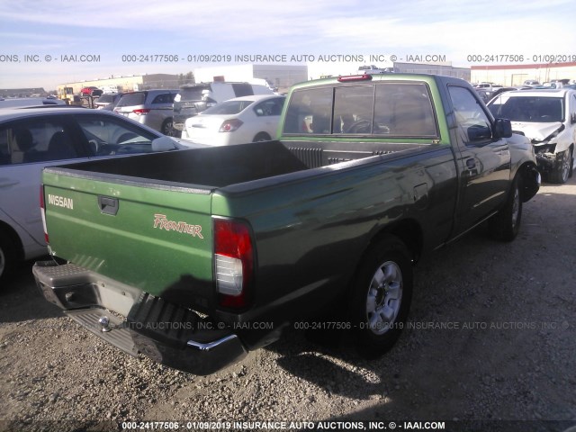 1N6DD21S9WC309942 - 1998 NISSAN FRONTIER XE GREEN photo 4