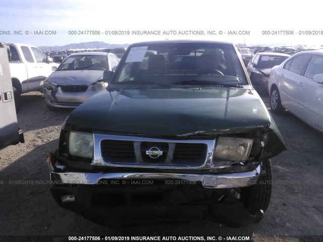 1N6DD21S9WC309942 - 1998 NISSAN FRONTIER XE GREEN photo 6