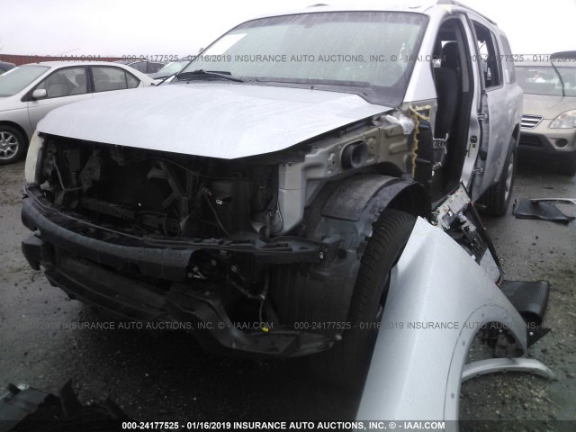 5N1AA0ND2CN610174 - 2012 NISSAN ARMADA SV/SL/PLATINUM SILVER photo 6