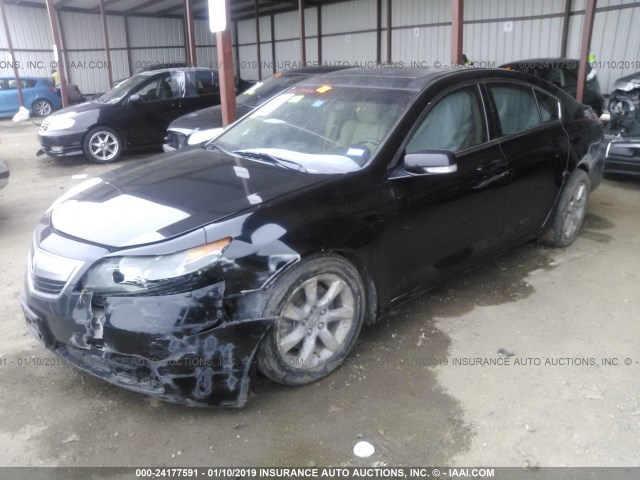 19UUA8F51DA015785 - 2013 ACURA TL TECH BLACK photo 2