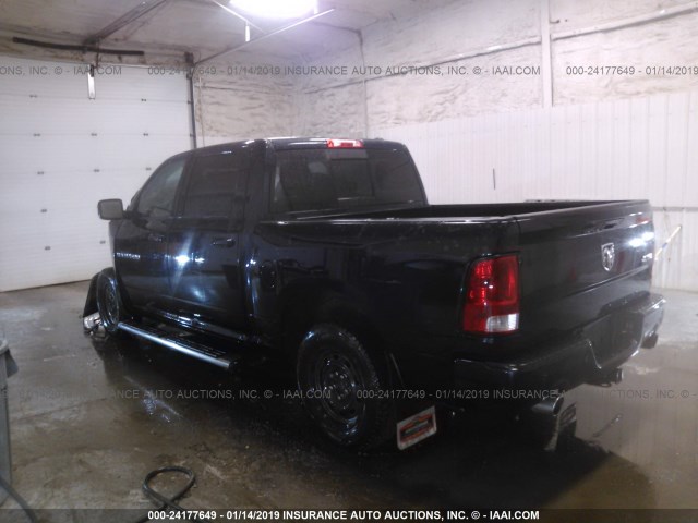 1C6RD7MT7CS314950 - 2012 DODGE RAM 1500 SPORT Dark Brown photo 3