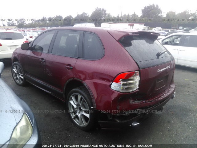 WP1AD29P79LA60629 - 2009 PORSCHE CAYENNE GTS BURGUNDY photo 3