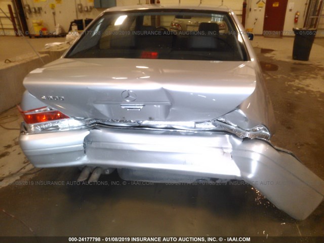 WDBGA57G0WA398596 - 1998 MERCEDES-BENZ S 600 SILVER photo 6