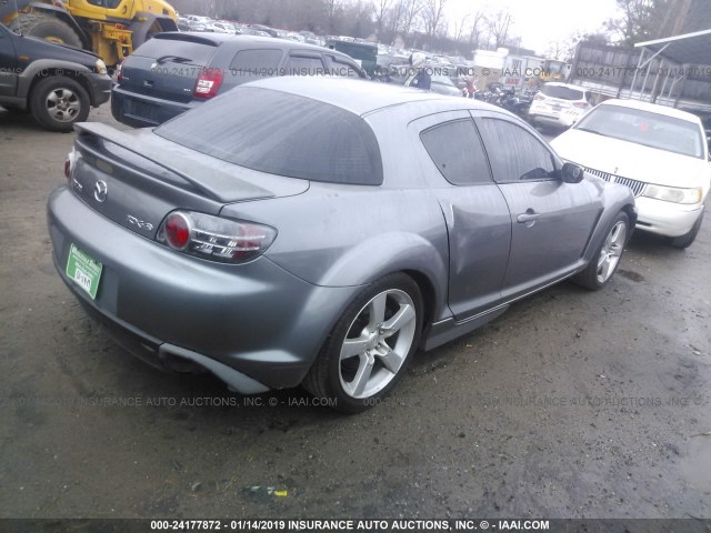 JM1FE173440126630 - 2004 MAZDA RX8 GRAY photo 4