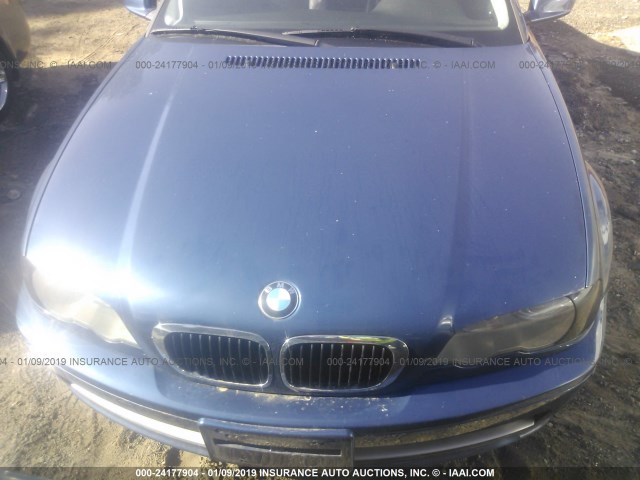 WBABN53431JU34606 - 2001 BMW 330 CI BLUE photo 6