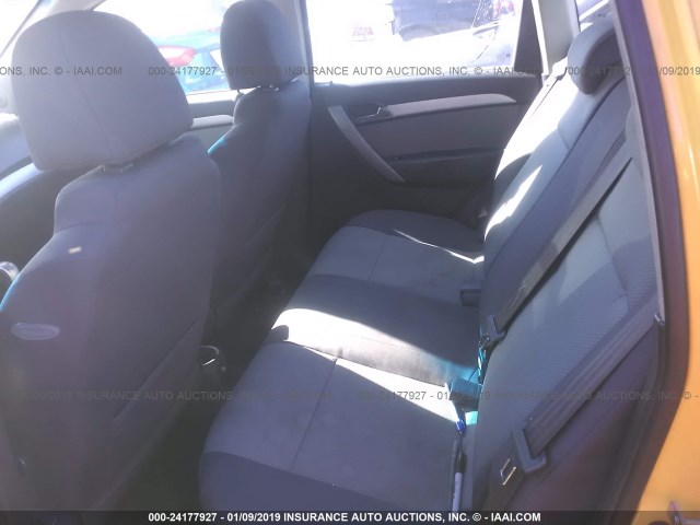 KL1TD6DE6BB125819 - 2011 CHEVROLET AVEO LS/LT YELLOW photo 8