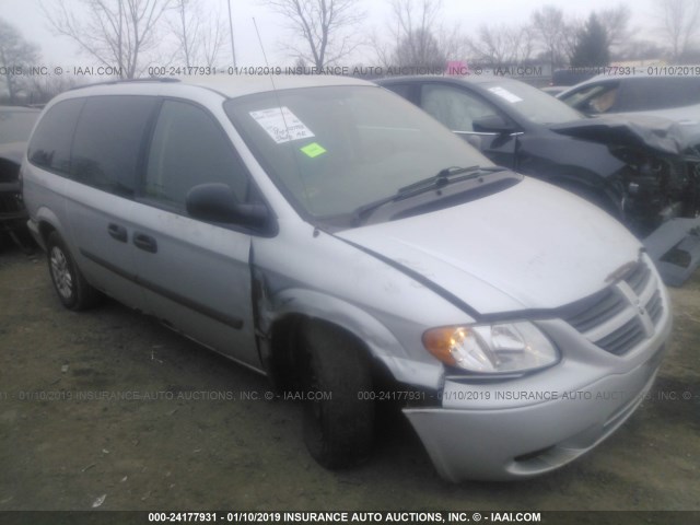 1D4GP24RX6B617193 - 2006 DODGE GRAND CARAVAN SE SILVER photo 1