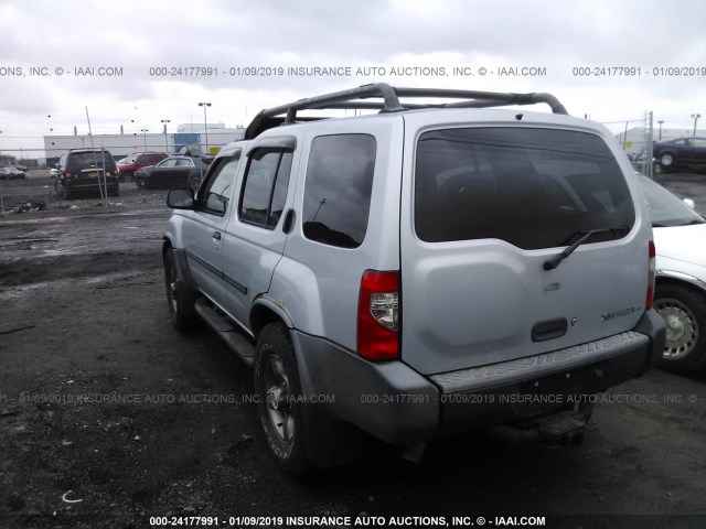 5N1ED28Y93C666238 - 2003 NISSAN XTERRA XE/SE SILVER photo 3