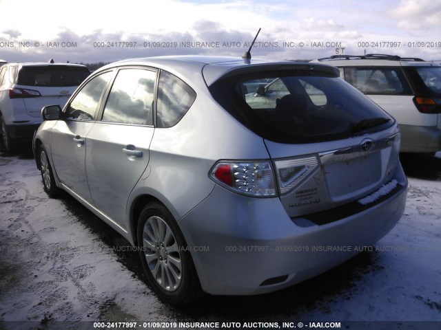 JF1GH61659H814615 - 2009 SUBARU IMPREZA 2.5I SILVER photo 3