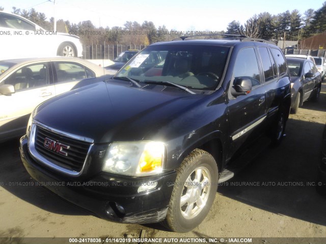 1GKDT13S532208447 - 2003 GMC ENVOY BLACK photo 2