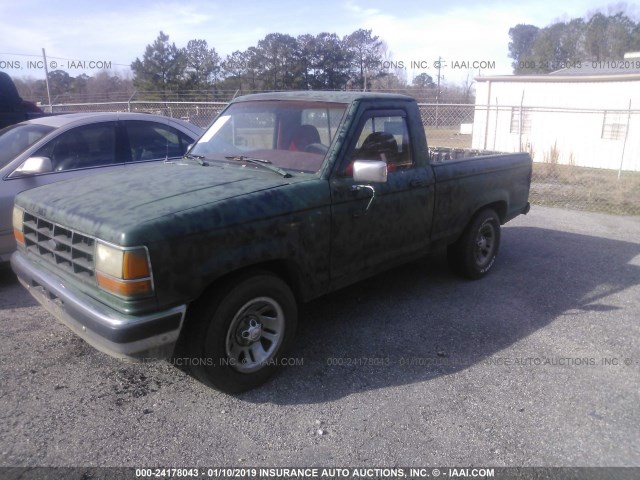 1FTCR10A9LUB83381 - 1990 FORD RANGER GREEN photo 2