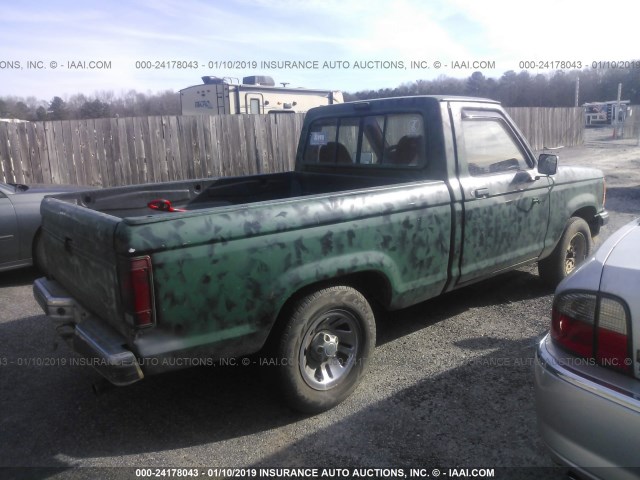 1FTCR10A9LUB83381 - 1990 FORD RANGER GREEN photo 4