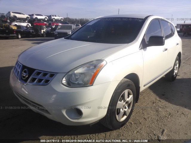 JN8AS5MT0BW181430 - 2011 NISSAN ROGUE S/SV/KROM WHITE photo 2