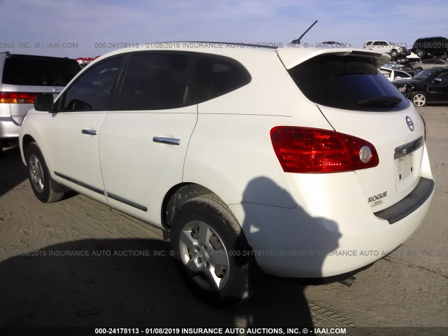 JN8AS5MT0BW181430 - 2011 NISSAN ROGUE S/SV/KROM WHITE photo 3