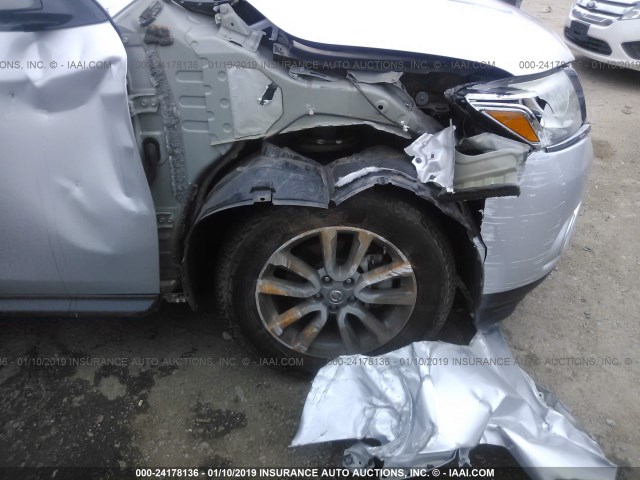 5N1AR2MN4EC662046 - 2014 NISSAN PATHFINDER S/SV/SL/PLATINUM SILVER photo 6