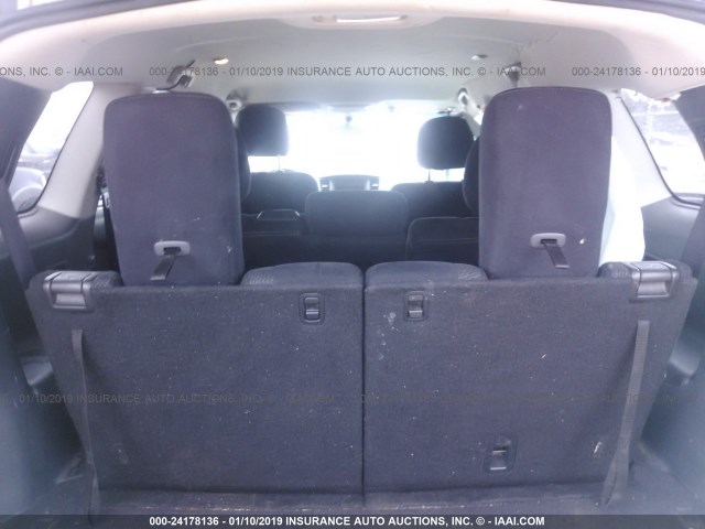 5N1AR2MN4EC662046 - 2014 NISSAN PATHFINDER S/SV/SL/PLATINUM SILVER photo 8