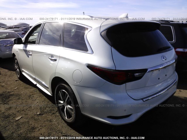 5N1DL0MM1KC509257 - 2019 INFINITI QX60 LUXE/PURE WHITE photo 3