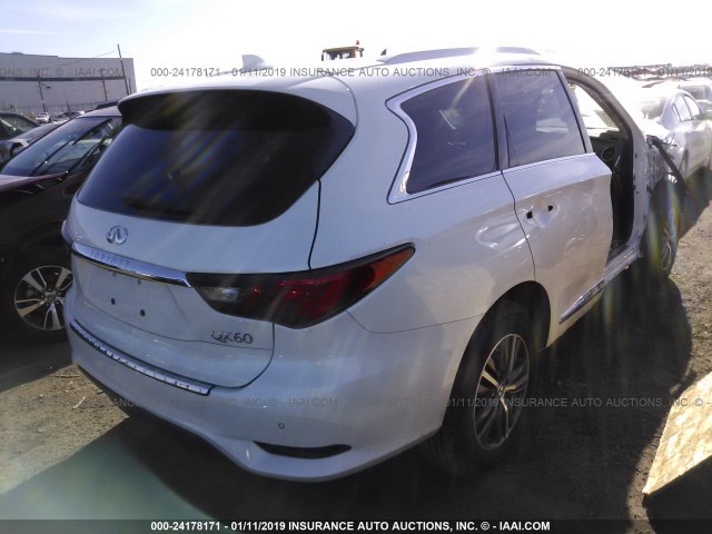 5N1DL0MM1KC509257 - 2019 INFINITI QX60 LUXE/PURE WHITE photo 4