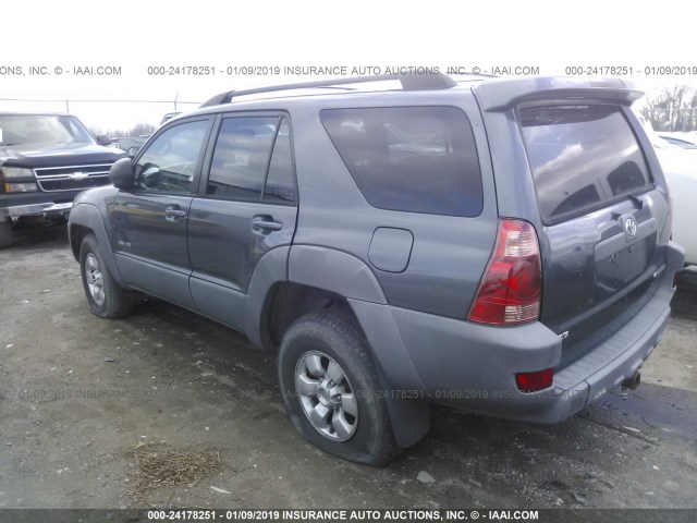 JTEBT14R630009624 - 2003 TOYOTA 4RUNNER SR5/SPORT GRAY photo 3