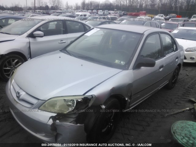 2HGES16384H581032 - 2004 HONDA CIVIC DX VP Gümüş foto 2