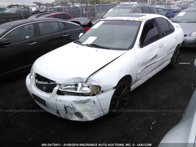 3N1BB51D01L117635 - 2001 NISSAN SENTRA SE WHITE photo 6