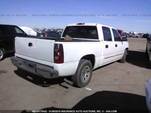 2GCEC13T451176280 - 2005 CHEVROLET SILVERADO C1500 WHITE photo 4