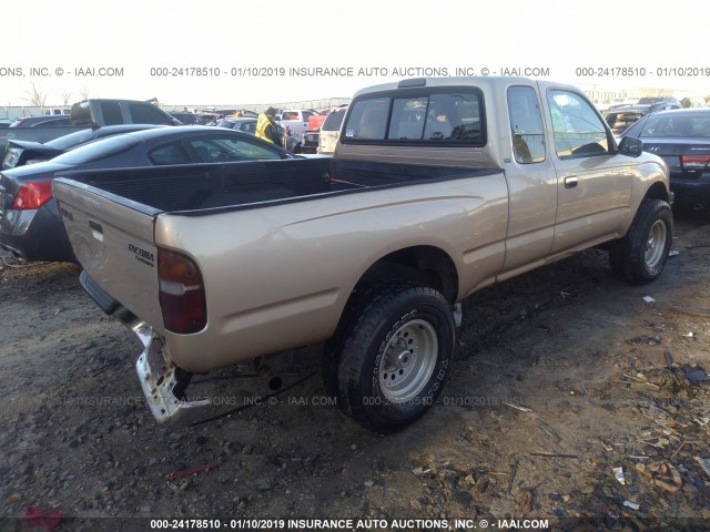 4TASM92NXWZ131897 - 1998 TOYOTA TACOMA XTRACAB PRERUNNER GOLD photo 4