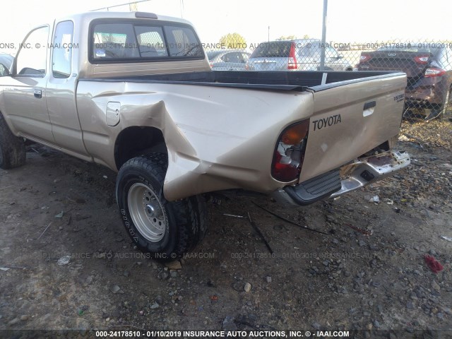 4TASM92NXWZ131897 - 1998 TOYOTA TACOMA XTRACAB PRERUNNER GOLD photo 6