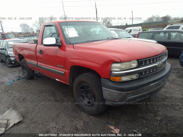 1GCGC24U7YZ356791 - 2000 CHEVROLET SILVERADO C2500 RED photo 1