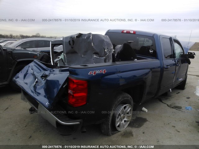 1GCVKREC7FZ175048 - 2015 CHEVROLET SILVERADO K1500 LT BLUE photo 4