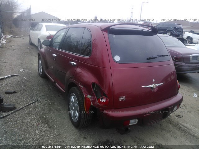 3C8FY68B55T642461 - 2005 CHRYSLER PT CRUISER LIMITED RED photo 3