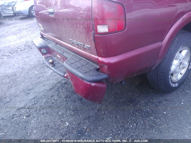 1GCDT13XX3K167448 - 2003 CHEVROLET S TRUCK S10 RED photo 6