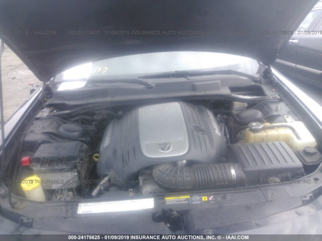 2B3KA53H06H167792 - 2006 DODGE CHARGER R/T BLACK photo 10