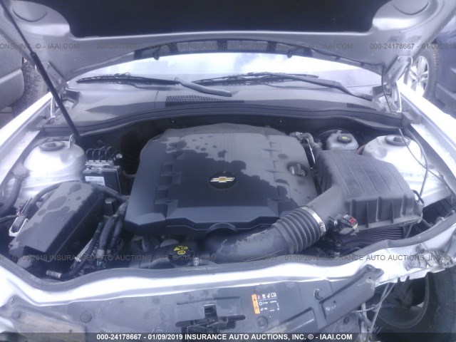 2G1FA1E39F9114098 - 2015 CHEVROLET CAMARO LS SILVER photo 10