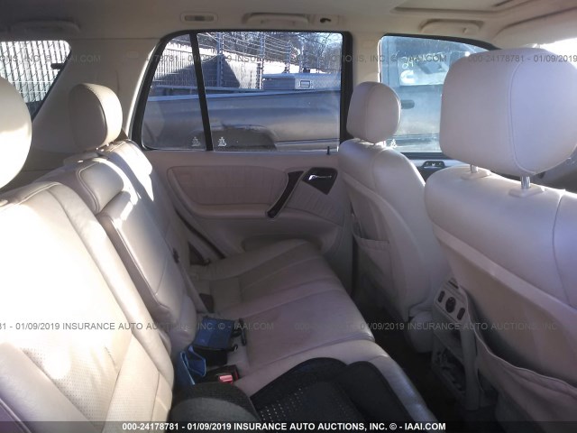 4JGAB54E32A322870 - 2002 MERCEDES-BENZ ML 320 WHITE photo 8