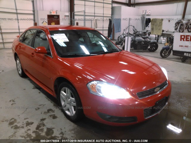 2G1WC57M091304382 - 2009 CHEVROLET IMPALA 2LT RED photo 1