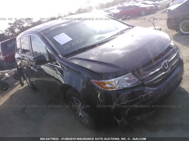 5FNRL5H66DB016909 - 2013 HONDA ODYSSEY EXL BLACK photo 1