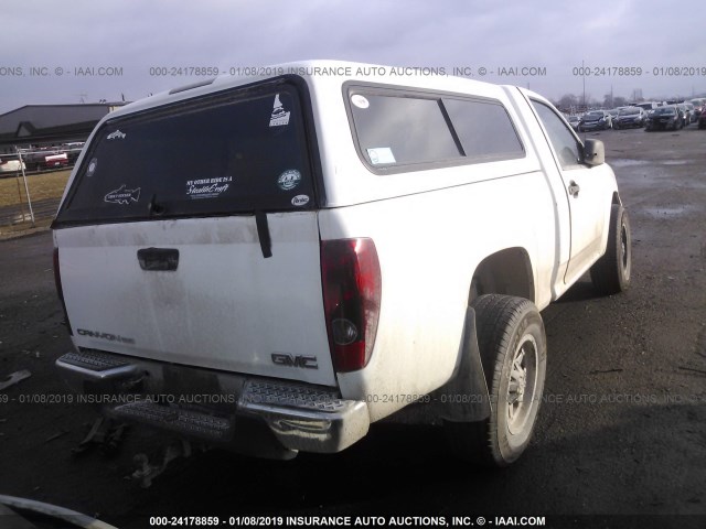 1GTHTCD95A8133151 - 2010 GMC CANYON SLE WHITE photo 4